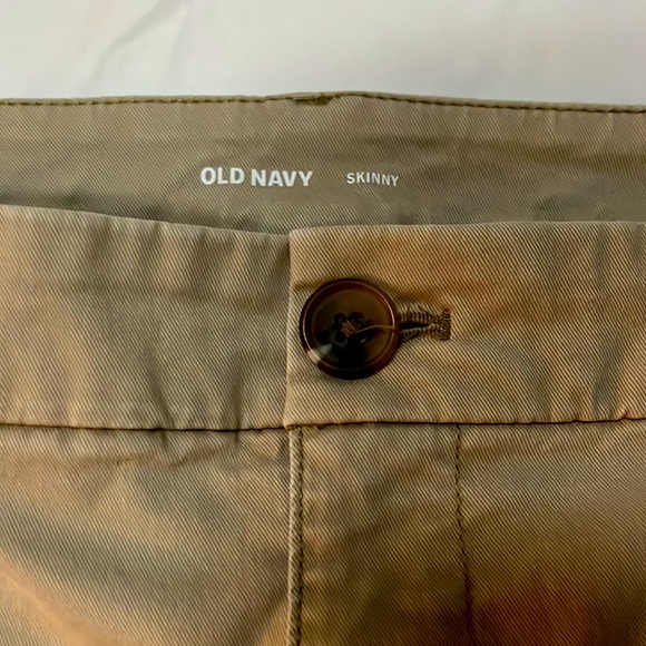 Tan Size 10 Old Navy Skinny Chino Khakis - Picture 3 of 5